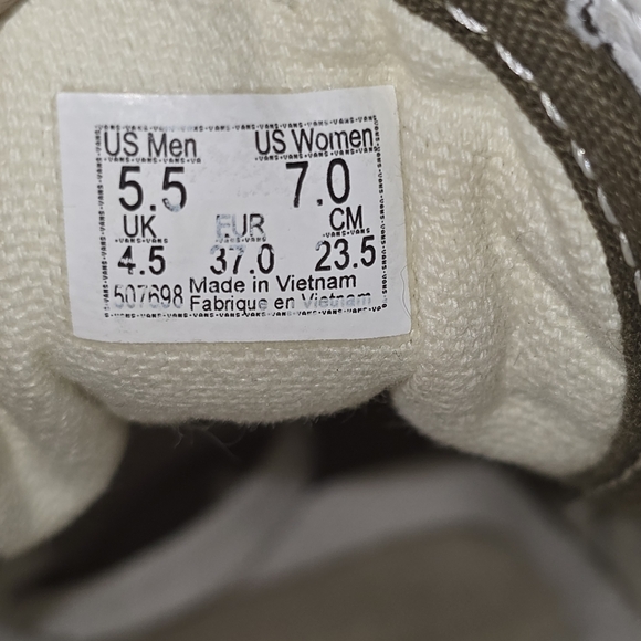 Vans Olive Green Suede Old Skool Sneakers - Picture 7 of 7